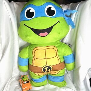 NWT Teenage Mutant Ninja Turtles Leonardo Plush 18" Large Toy Nickelodeon + Toy